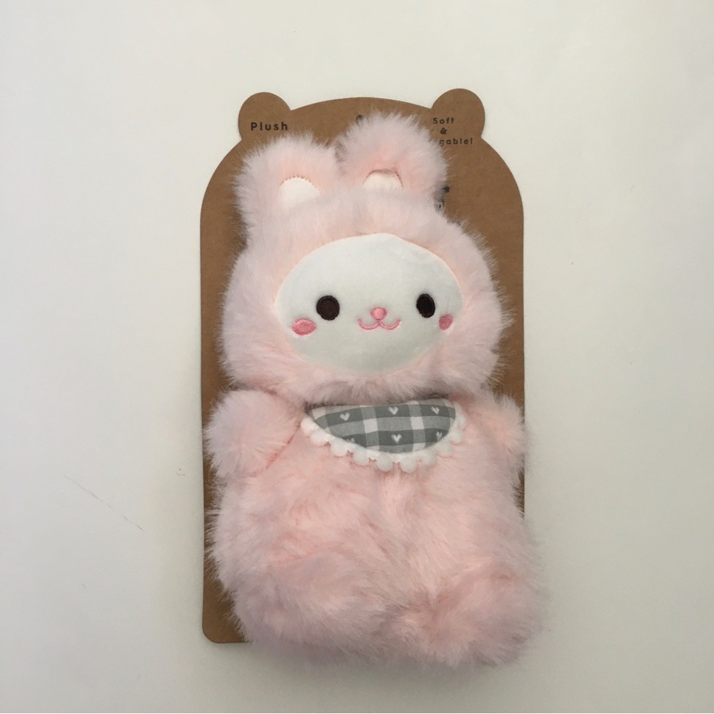 Kids “My First Fuzzy Friend” Plush Pink Bunny Cuddle Soft Baby Toy NEW
